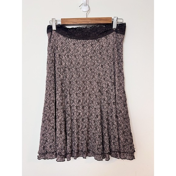 Cabi Grunge Y2K Lace Skirt Medium Crinkle Stretch Goth Vintage‎ Slipcore - Picture 1 of 8